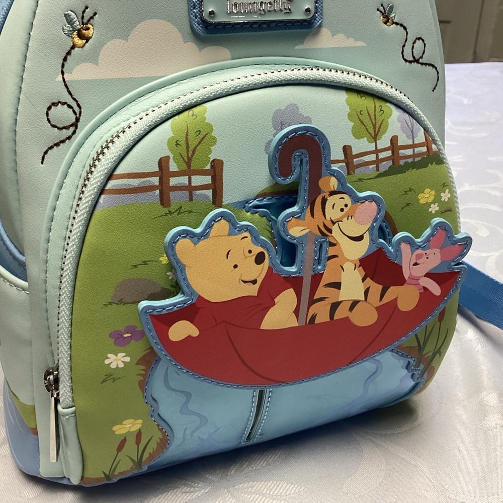 LOUNGEFLY DISNEY  BACKPACK   WINNIE THE POO N FRIENDS NEW